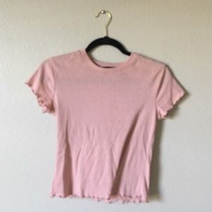 lettuce sleeved tight top